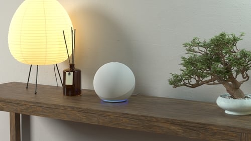The new Echo design is spherical in shape
