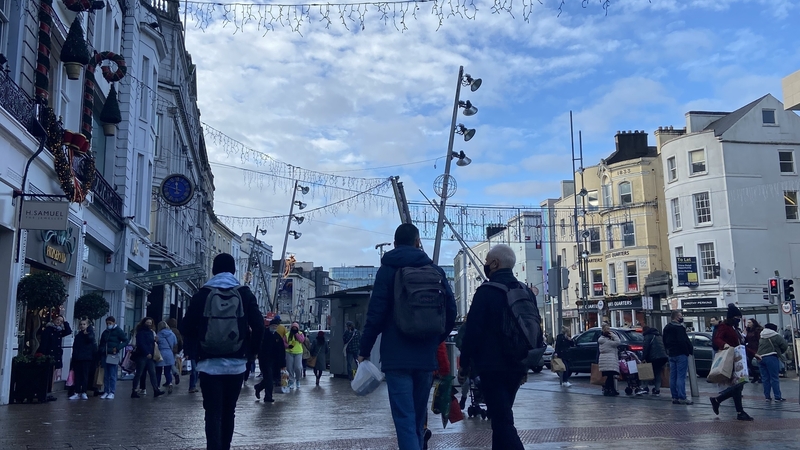 Cork city centre was busy with Christmas shoppers