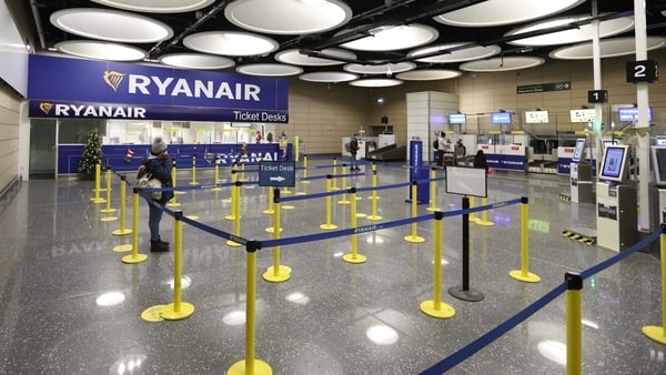 Ryanair said it operated about 15% of its normal January schedule with a 69% load factor