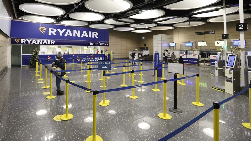 Ryanair said its passenger numbers in February and March could fall to as low as 500,000 each month due to new Covid-19 lockdowns