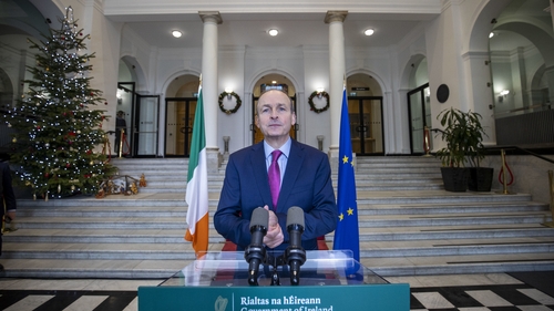 Micheál Martin said the move was in response to the extraordinary increase in Covid-19 cases