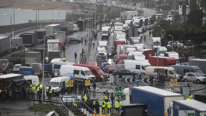 Trucks and lorries are seeing big delays at ports due to Brexit
