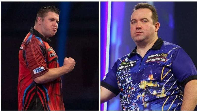 Daryl Gurney (l) and Brendan Dolan are Northern Ireland team-mates