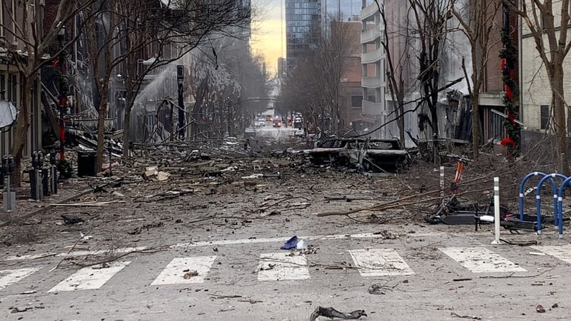 Dozens of buildings were damaged in the blast