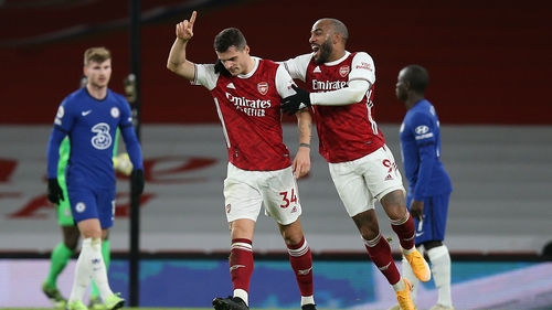 Granit Xhaka scored the second goal for Arsenal
