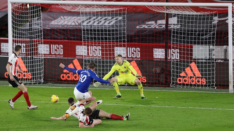 Gylfi Sigurdsson scores the only goal of the game at Bramall Lane