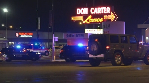 A man in his 30s has been arrested after the shooting