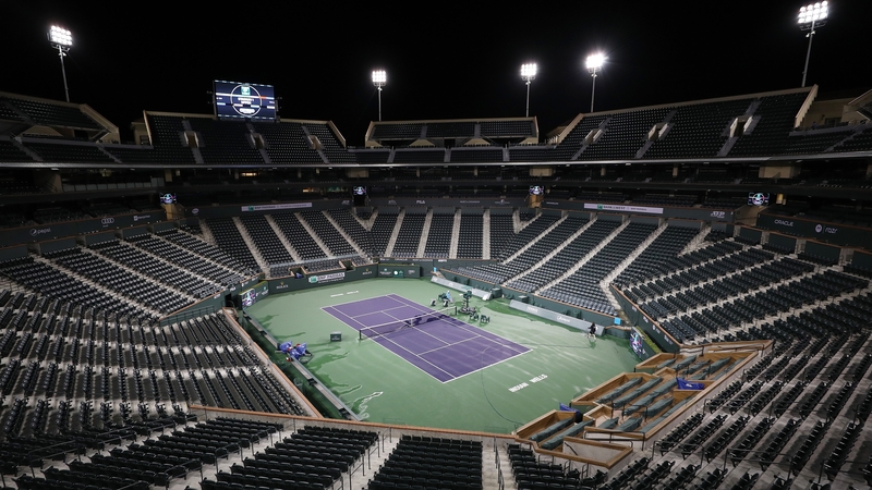 Centre court at the Indian Wells Tennis Garden