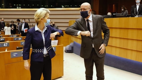 EU Commission president Ursula von der Leyen and European Council president Charles Michel (file image)