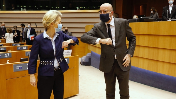 EU Commission president Ursula von der Leyen and European Council president Charles Michel (file image)