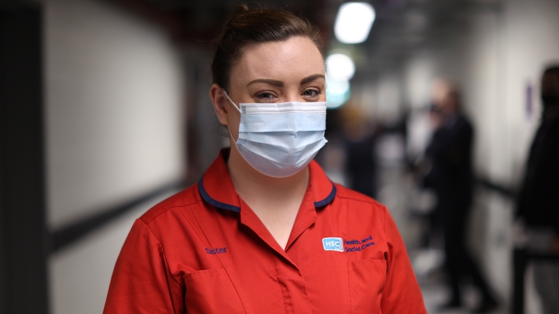 Joanna Sloan was the first person in Northern Ireland to receive the Pfizer/BioNTech Covid-19 vaccine