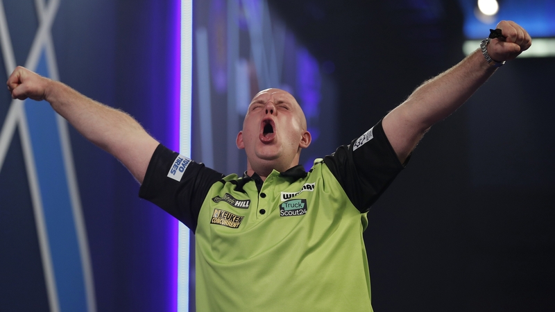 Michael van Gerwen saw off Joe Cullen in an epic encounter