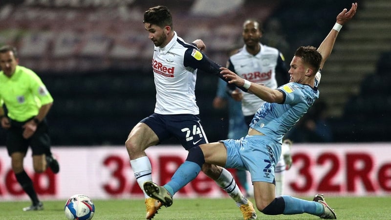 Sean Maguire in action against