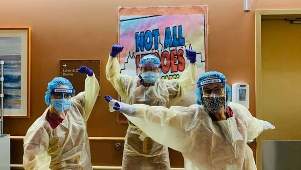Dr Noelle Breslin and her colleagues in the labour ward learned that even though they were not based in intensive care they were being exposed to the virus while treating patients