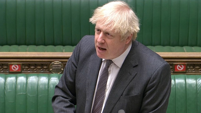 Boris Johnson told MPs that the agreement would provide 'certainty' for businesses