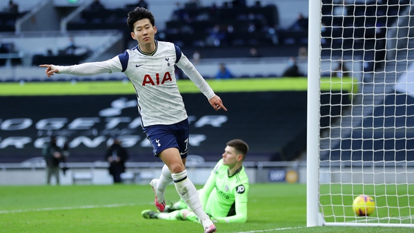Son Heung-Min struck just before the break