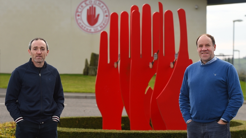 Brian Dooher (L) and Feargal Logan have taken over the Tyrone senior footballers