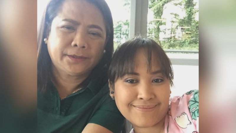 Mariter with her daughter Nice Marie