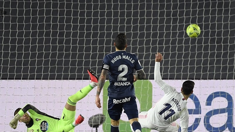 Marco Asensio finds the net for Real Madrid