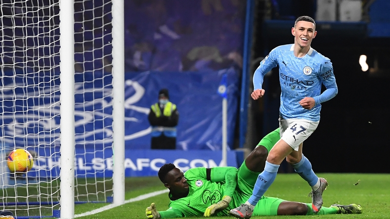 Phil Foden fired in City's second goal