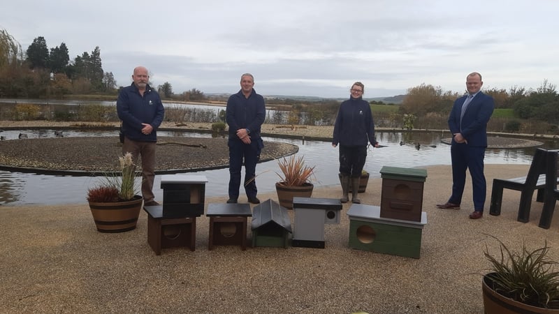 It is hoped the boxes will encourage more species and greater numbers of waterbirds to feed, roost and breed