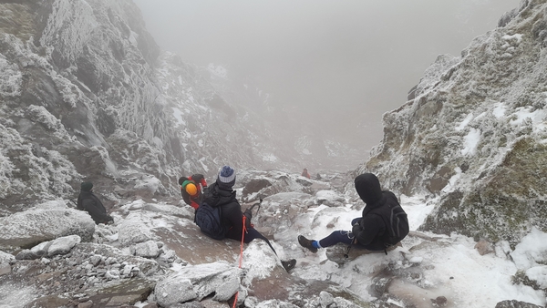 Nine people got into difficulty on Carrauntoohil yesterday