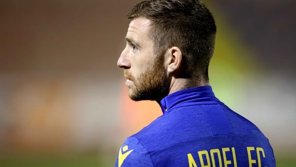 Jack Byrne pictured before his debut last night