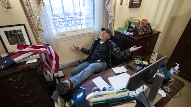 Or sat at Nancy Pelosi's desk