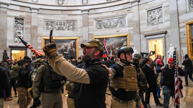 Others strolled around the famous Rotunda