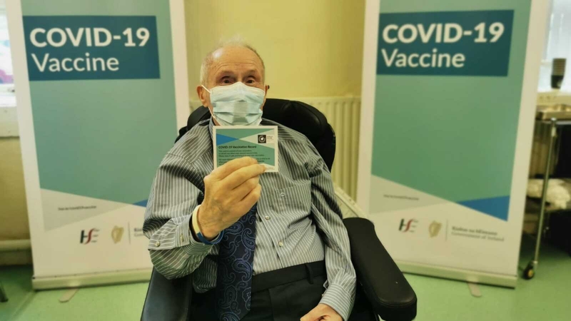 John Cremin received the vaccination under a roll-out programme organized by HSE Cork Kerry Community Healthcare