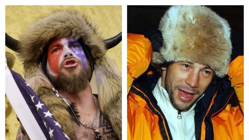 Jamiroquai singer Jay Kay (right) distanced himself from the Trump supporter pictured in Capitol building