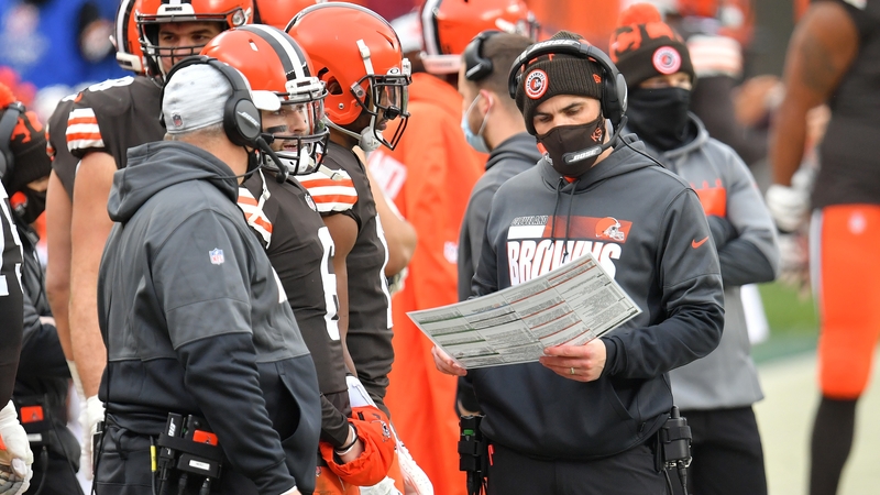 The Browns will have to cope without Kevin Stefanski on play-calling duties on Sunday
