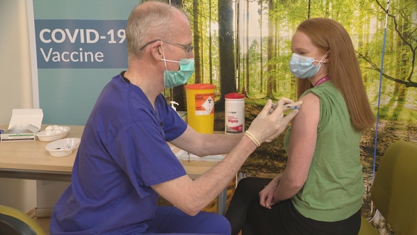 The hospital said that five or six vaccinators are working in rotation
