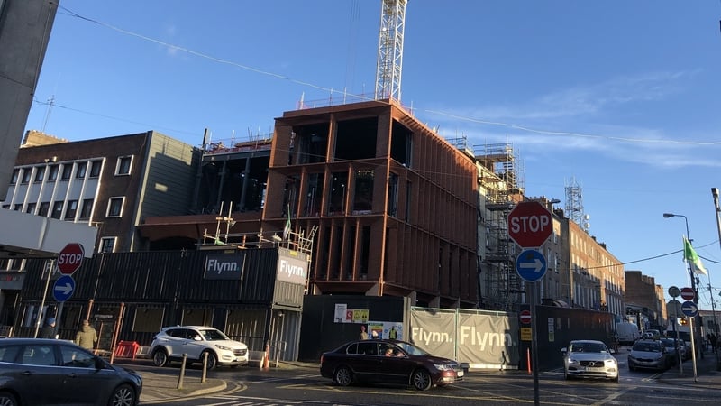 The rugby museum construction site in Limerick