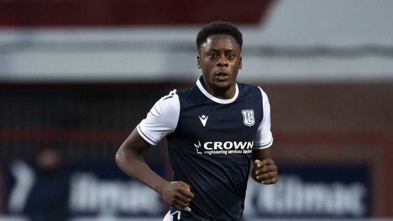 Jonathan Afolabi scored for Dundee yesterday