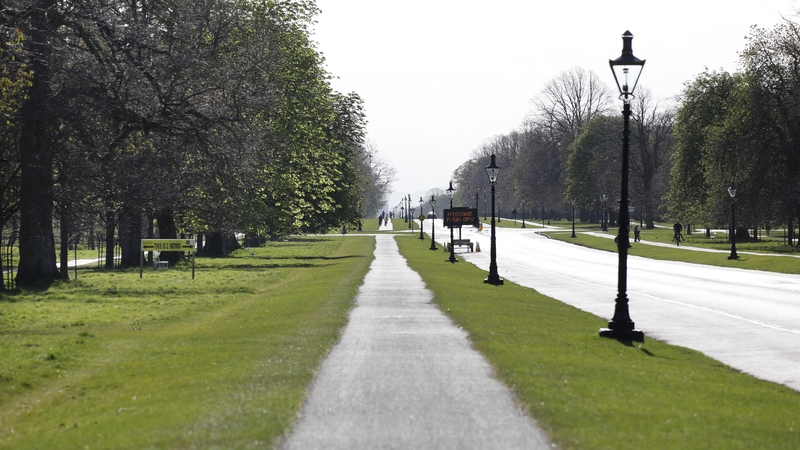 A traffic-free Phoenix Park, Dublin during the first Covid-19 restrictions last April (pic: RollingNews.ie)