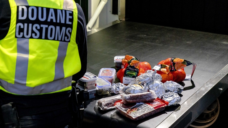 Officers were seen stopping car and lorry drivers disembarking ferries (Photo - EPA Images)