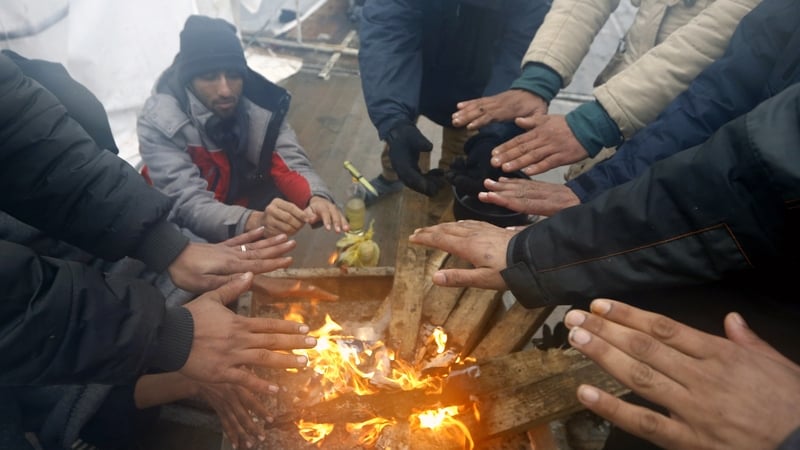 Most of the migrants are from Pakistan and Afghanistan and they include children