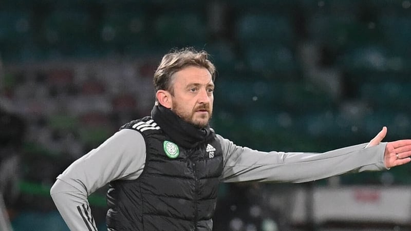 Celtic coach Gavin Strachan took charge of the Hoops for their draw with Hibs