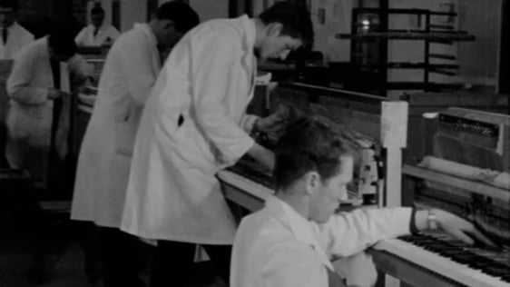 Rippen piano factory in Shannon, 1966.