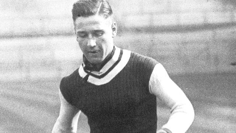 "Frank Broome played for Shels from February to April 1955 and earned £5 per week, though a newspaper reported that it cost an additional £10 a week to fly him from Birmingham to Dublin and back home again". Photo: Aston Villa FC