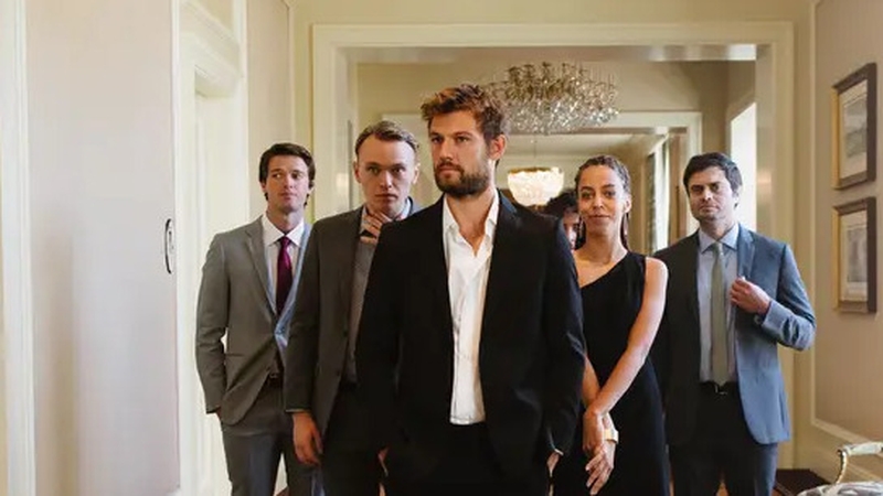 Alex Pettyfer and Patrick Schwarzenegger star in modern heist film Echo Boomers, about a group of disillusioned millennials who rob houses.