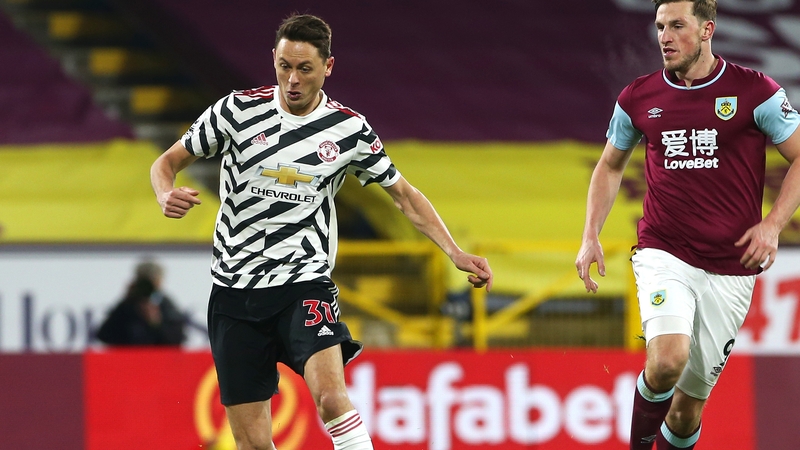 Nemanja Matic in action for United at Burnley