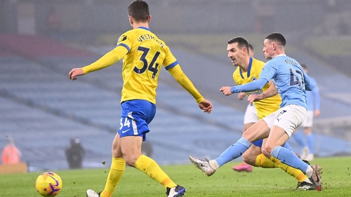 Phil Foden found the net with this strike for the hosts just before the interval