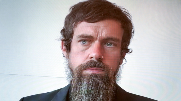 Jack Dorsey said he believes a ban is a failure of his platform to promote healthy conversation (file image)