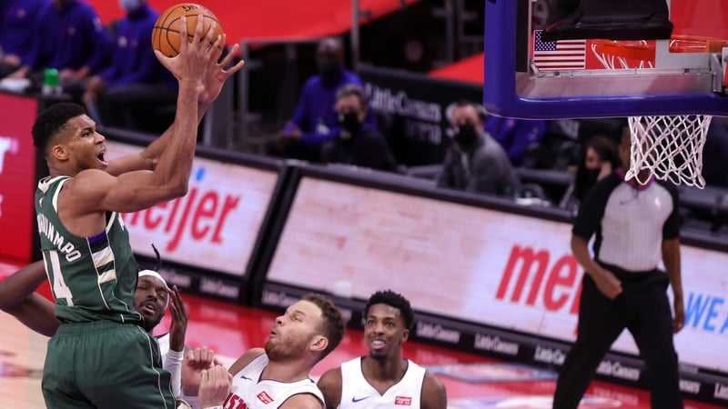 Giannis Antetokounmpo helped Milwaukee claim a third straight win