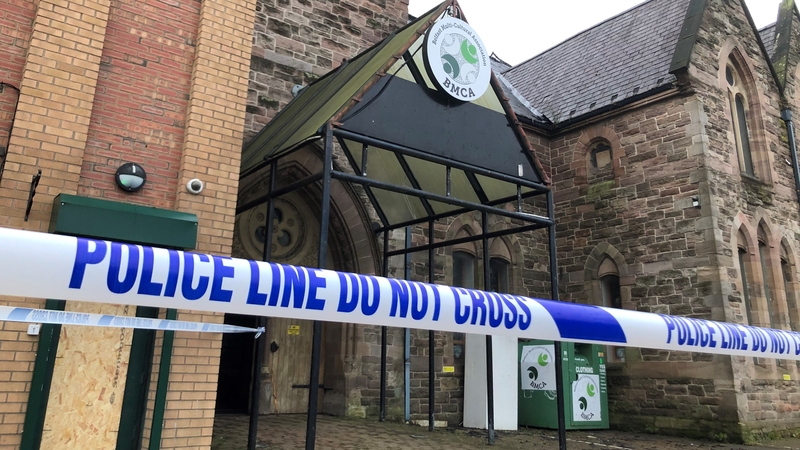 The Belfast multicultural association building on Donegall Pass, Belfast, after the fire