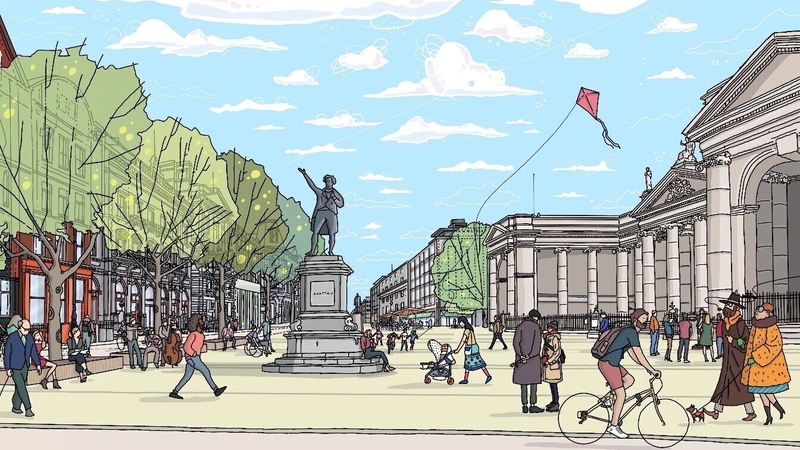Dublin City Council was asking for views on a ban on east and west through traffic on College Green and Dame Street as far as the junction with South Great Georges Street