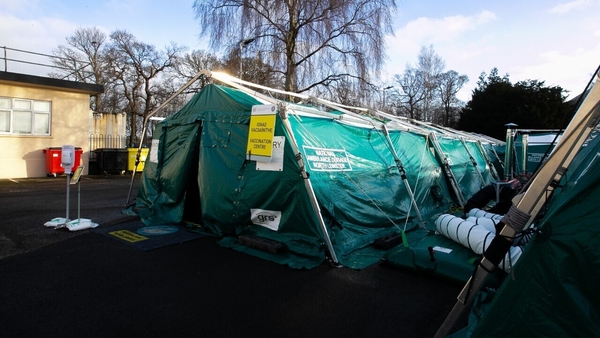 About 800 doctors and nurses from across Leinster are being inoculated in the Phoenix Park in Dublin