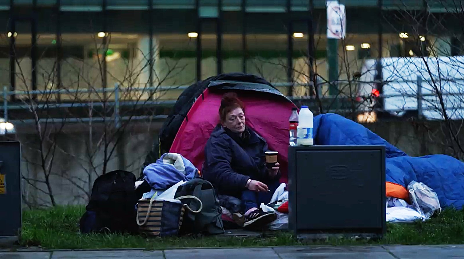 39-year-old Natalie has been living in a tent beside Dublin's Grand Canal for the last few months
